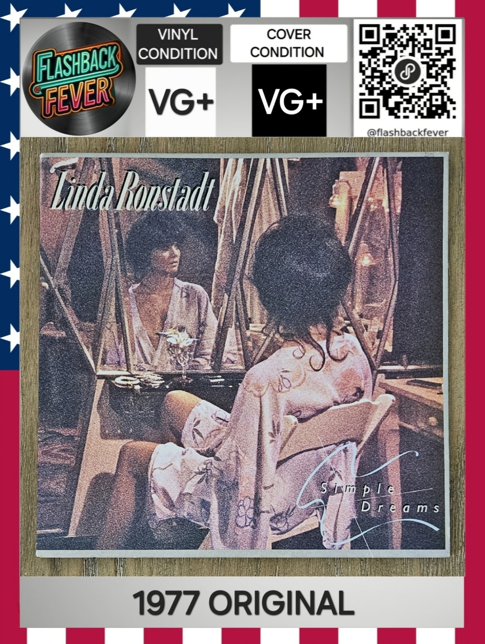 LINDA RONSTADT•Simple Dreams•1977 US (#6E-104) Specialty Pressing